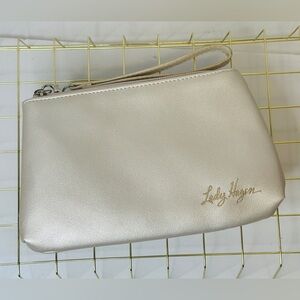 Women's LADY HAGEN Ivory Zippered Wristlet